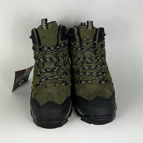 Wolverine wilderness hiking boot mens size 10 green black waterproof NWT new - Picture 3 of 7